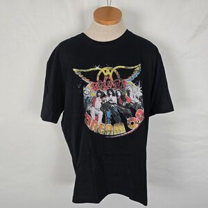 Aerosmith T-Shirt Men's L Black Dream On Colorful Graphics 100% Cotton NWOT